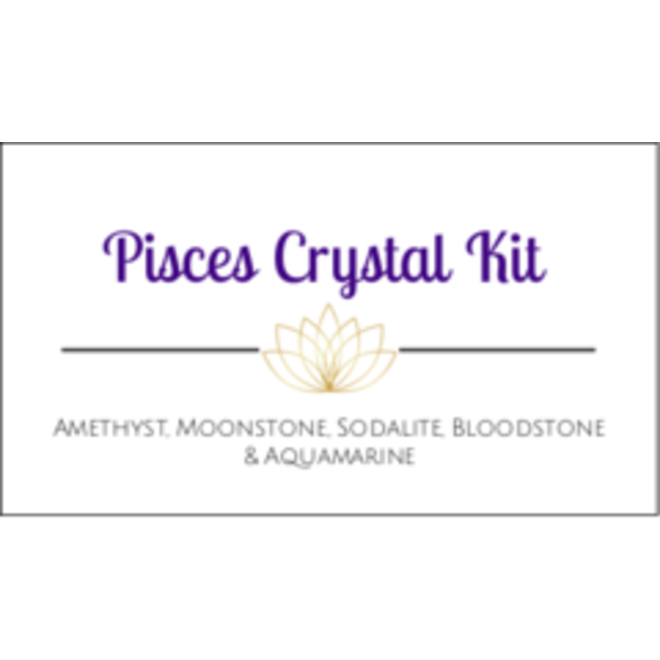 Pisces Zodiac Crystal Kit Cards - Box of 100