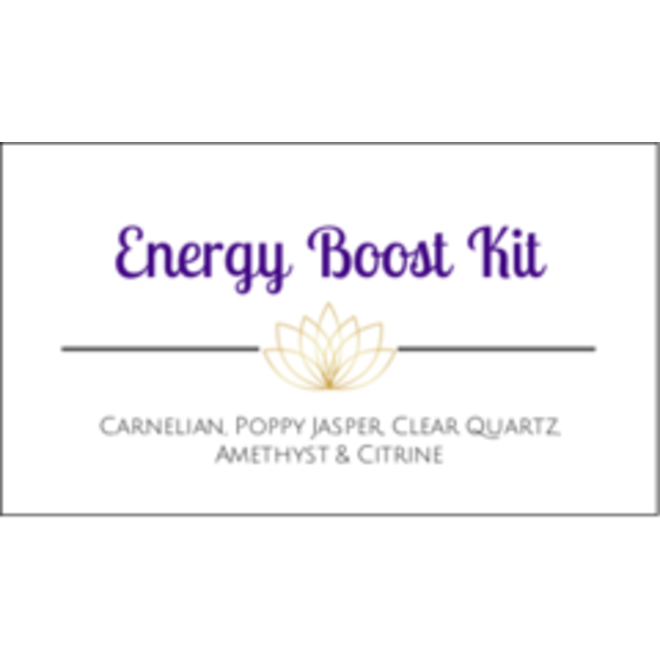 Energy Boost Crystal Kit Cards - Box of 100