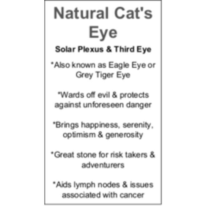 Natural Cat's Eye Cards - Box of 100