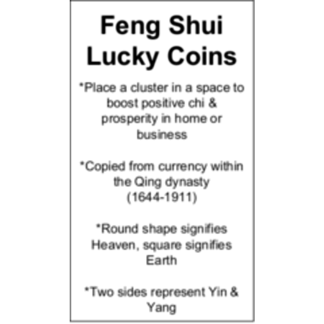 Feng Shui Lucky Coins Cards - Box of 100