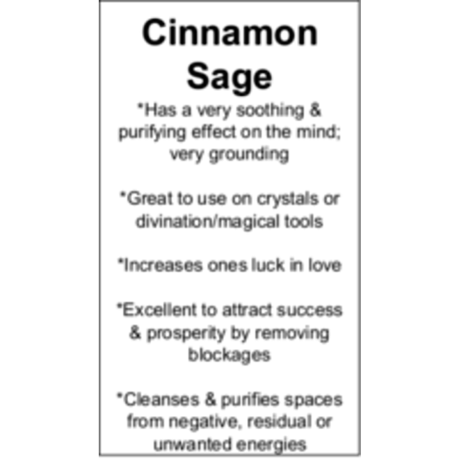 Cinnamon Sage Cards - Box of 100