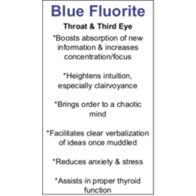 Blue Fluorite Cards - Box of 100