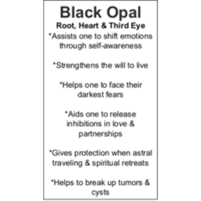 Black Opal Cards - Box of 100