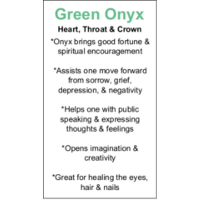Green Onyx Cards - Box of 100