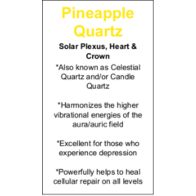 Pineapple Quartz Cards - Box of 250