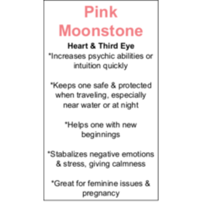 Pink Moonstone Cards - Box of 250