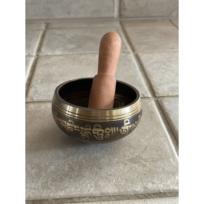 Black Mantra Singing Bowl - 3" (Quantity of 10)