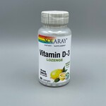 Solaray Vitamin D-3 (Natural Lemon Flavor) - 50 mcg (2,000 IU), 60 Lozenges
