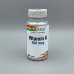 Solaray Vitamin K - 100 mcg, 100 Tablets