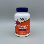 NOW Choline & Inositol - 250/250 m,g 100 Vegan Capsules
