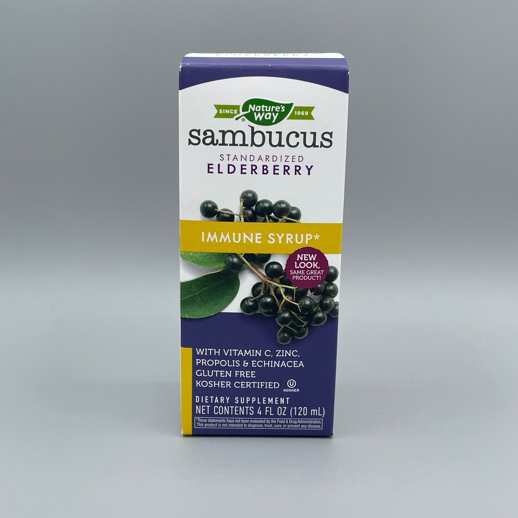 Nature‘s Way Sambucus (Standardized Elderberry, Immune Syrup), 4 fl oz