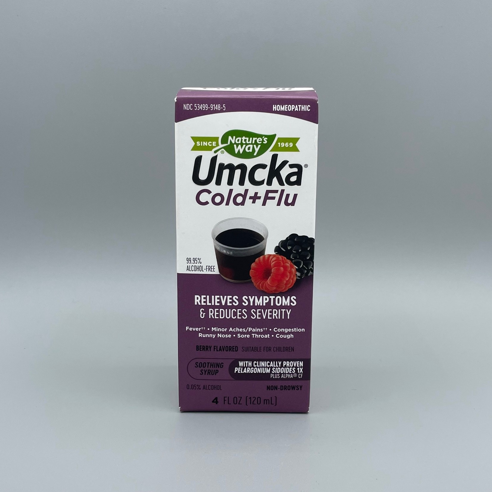 Nature's Way Nature‘s Way Umcka Cold + Flu Syrup (Non-Drowsy, Berry Flavored), 4 fl oz
