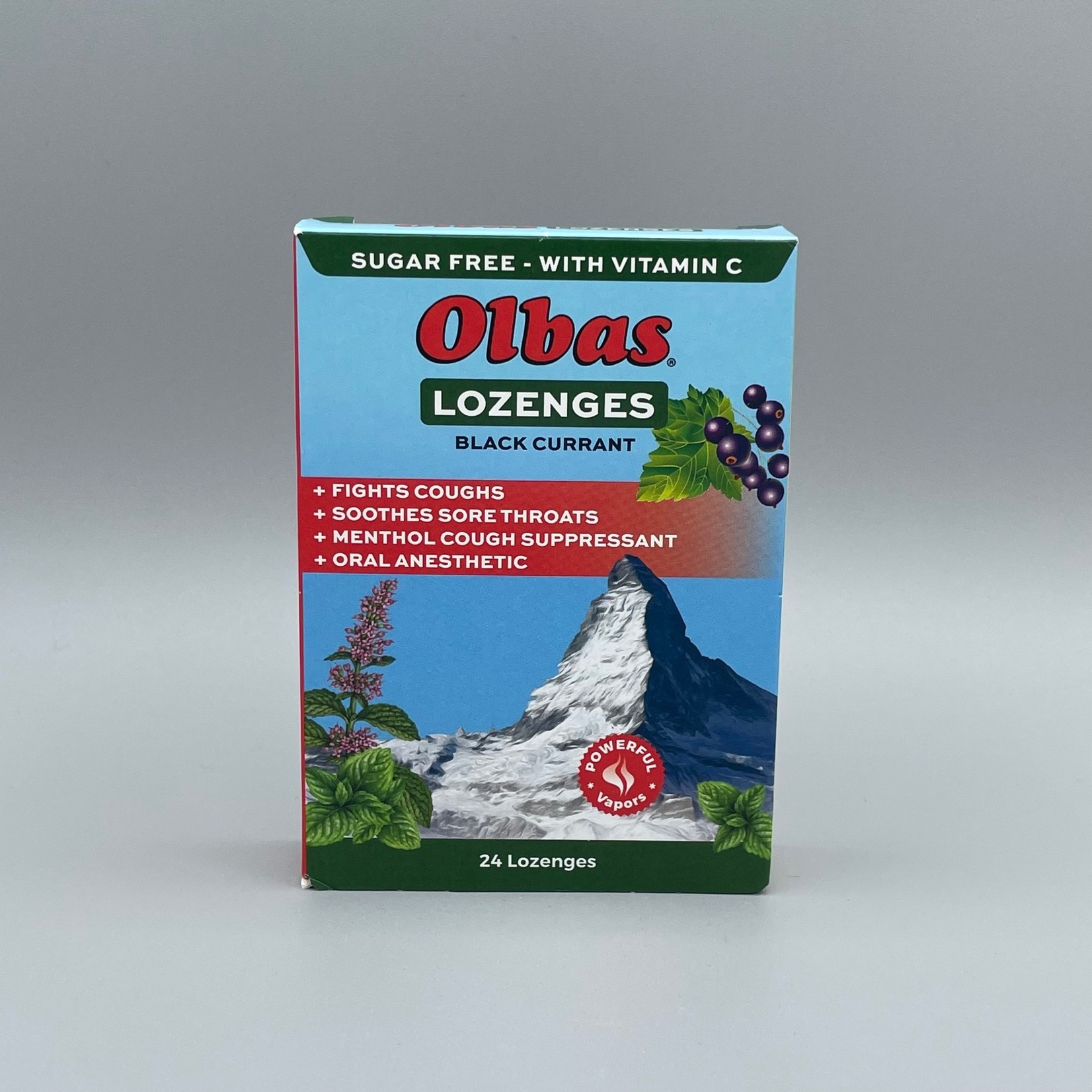 Olbas Lozenges (Black Currant, Sugar Free), 24 Lozenges