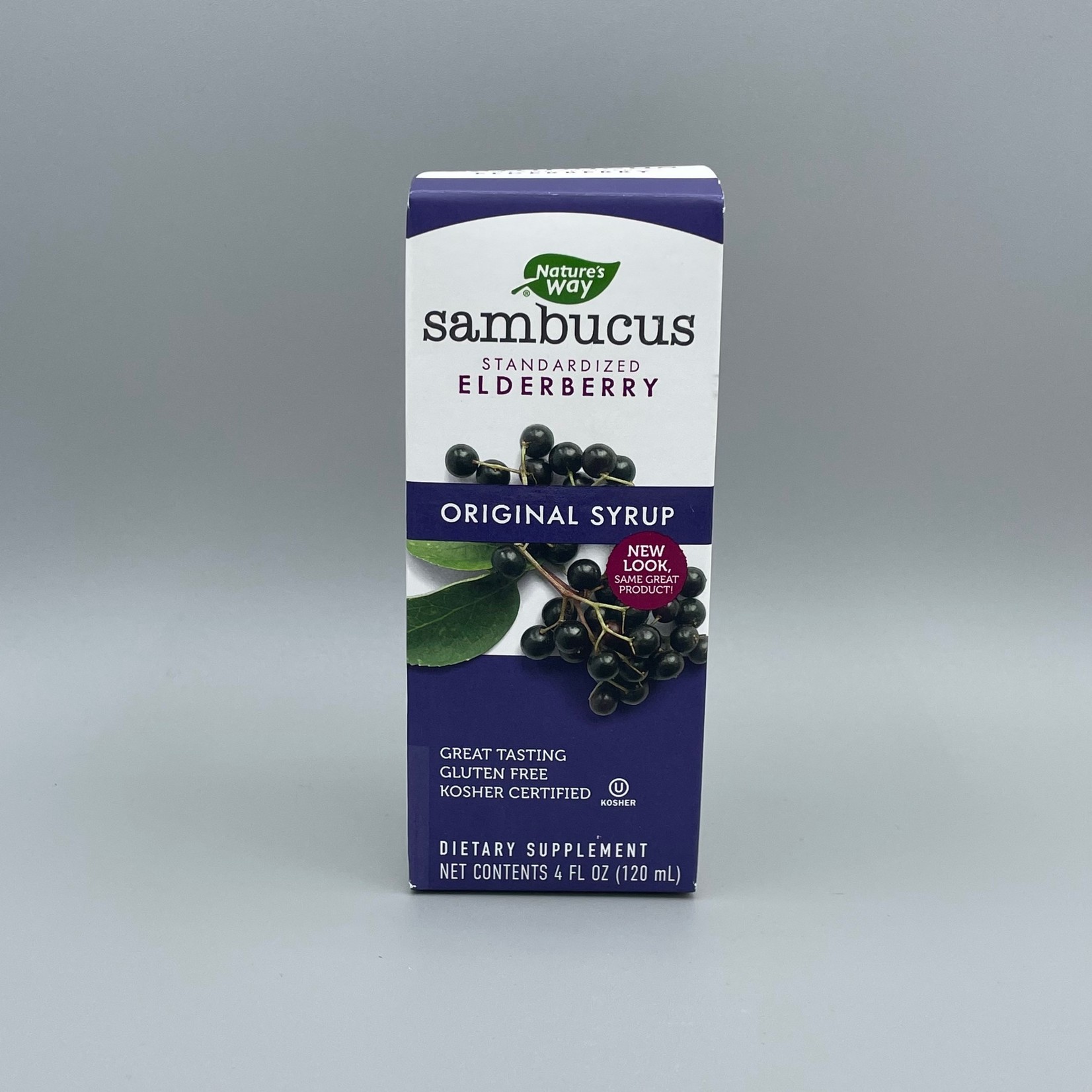 Nature‘s Way Sambucus (Standardized Elderberry, Original Syrup), 4 fl oz