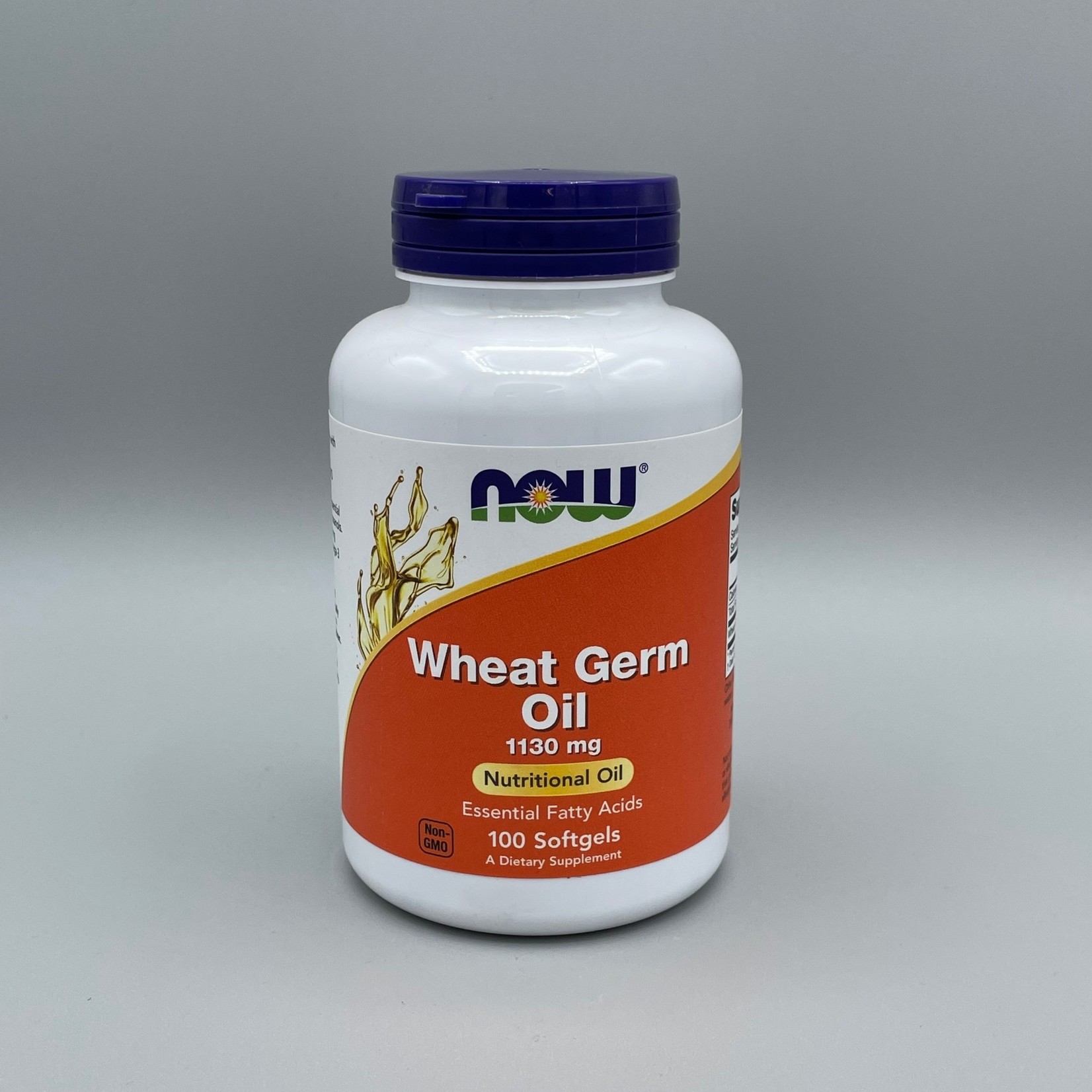 NOW Wheat Germ Oil (Essential Fatty Acids) - 1,130 mg, 100 Softgels