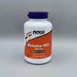 NOW Betaine HCl (Digestive Support) - 648 mg, 120 Veg. Capsules