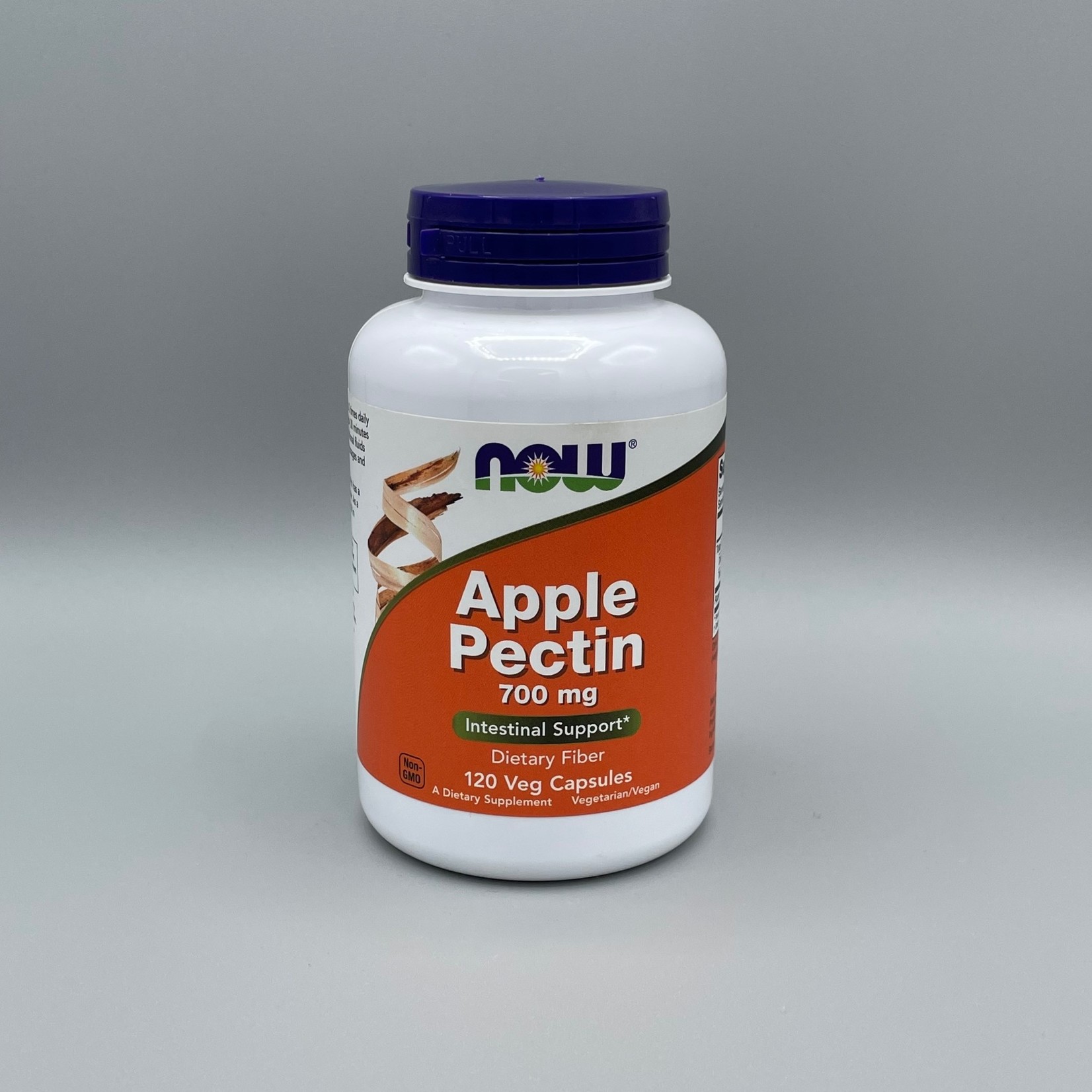 NOW Apple Pectin (Intestinal Support, Dietary Fiber) - 700 mg, 120 Veg. Capsules