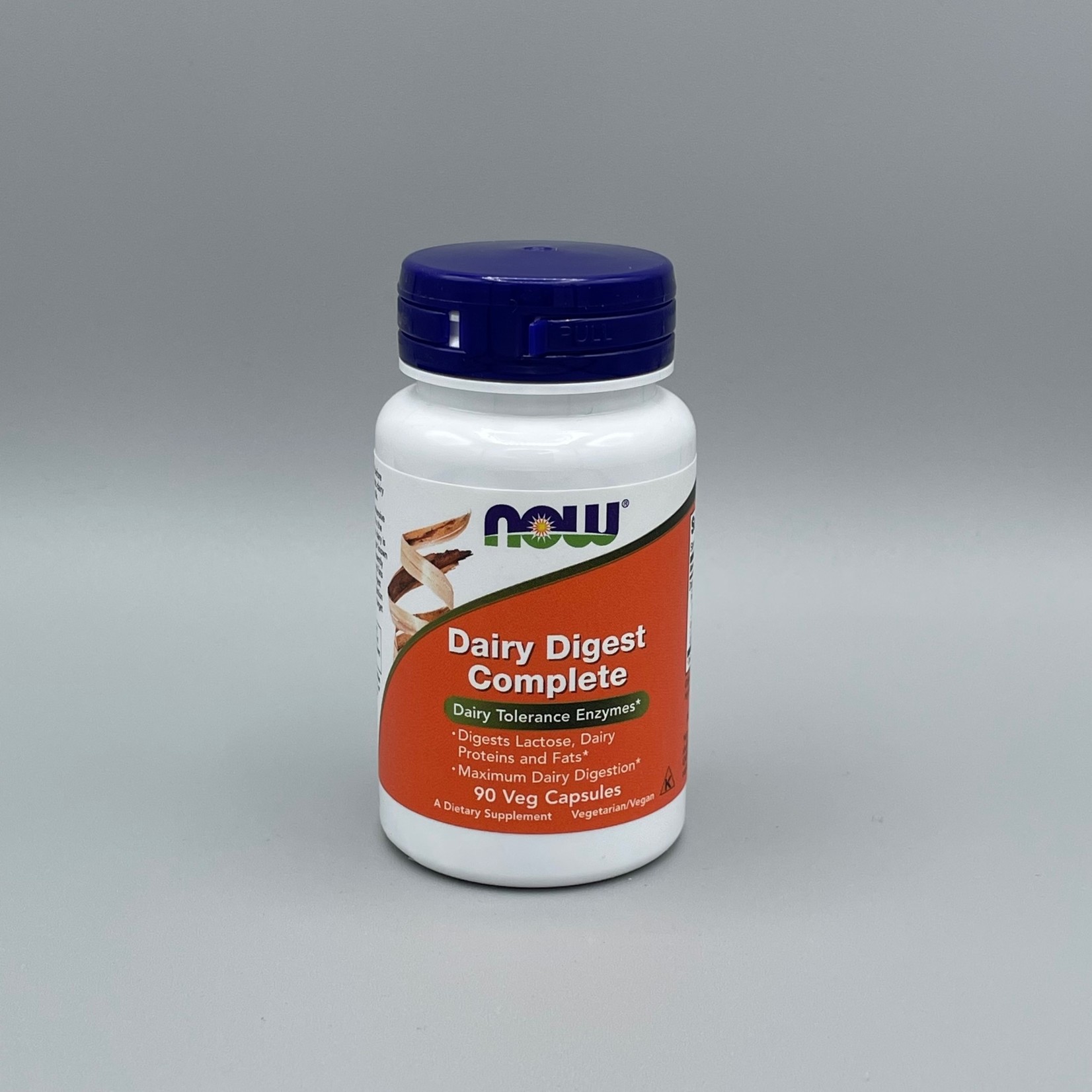 NOW Dairy Digest Complete (Dairy Tolerance Enzymes), 90 Veg. Capsules