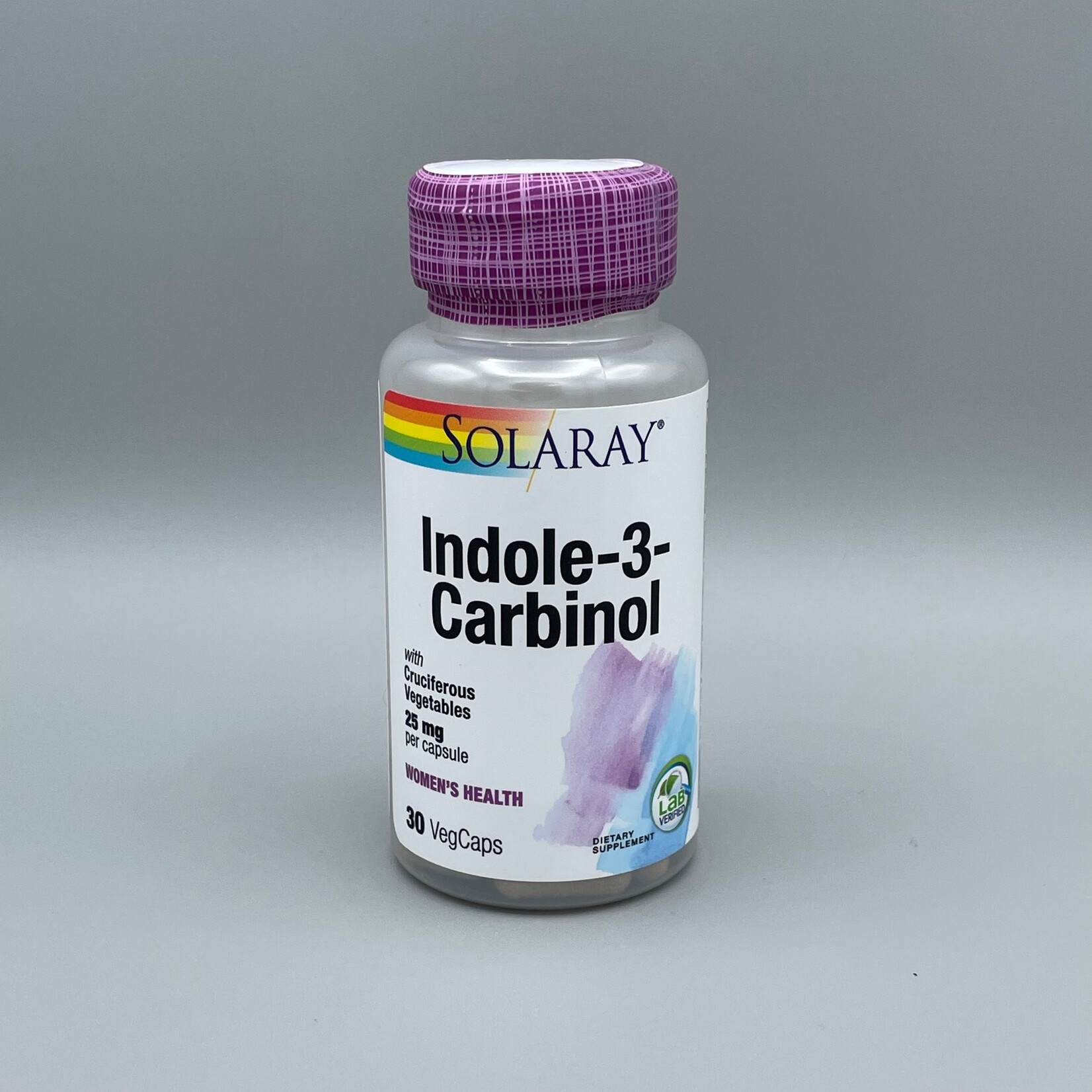 Solaray Indole-3-Carbinol (w/ Cruciferous Vegetables) - 25 mg, 30 Veg. Capsules