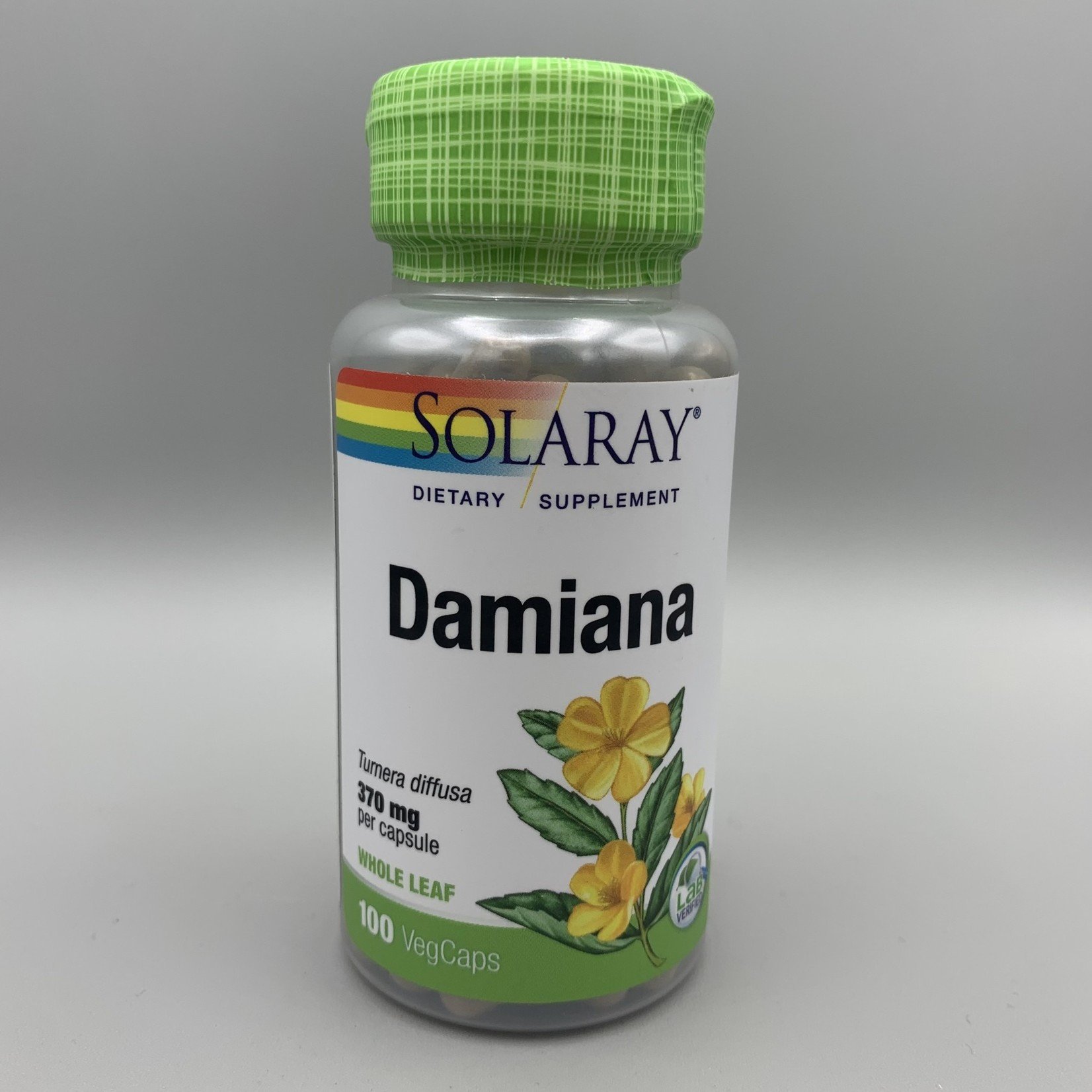 Solaray Solaray Damiana (Tumera diffusa, Whole Leaf) - 370 mg, 100 Veg. Capsules