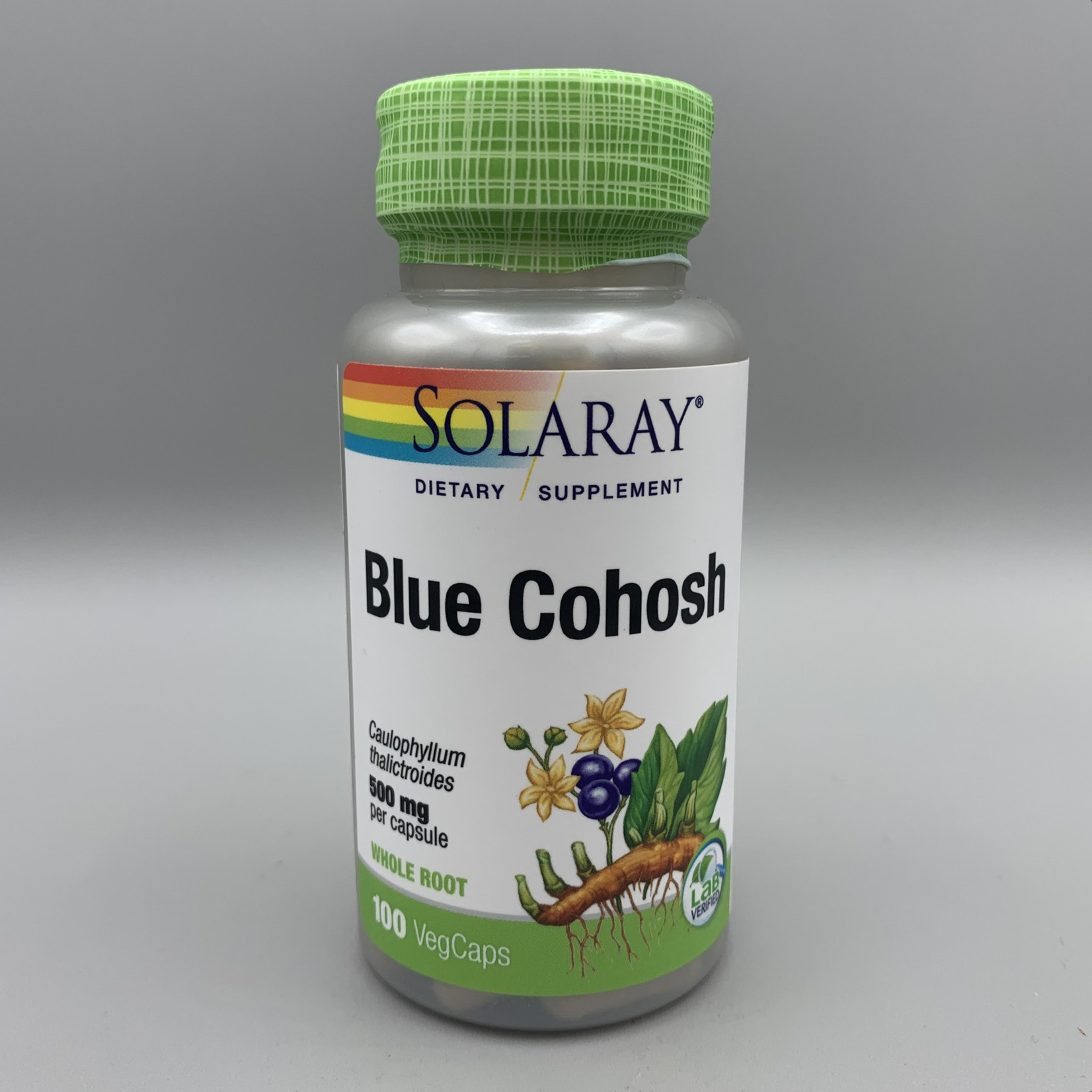 Solaray Solaray Blue Cohosh (Whole Root) - 500 mg, 100 Veg. Capsules