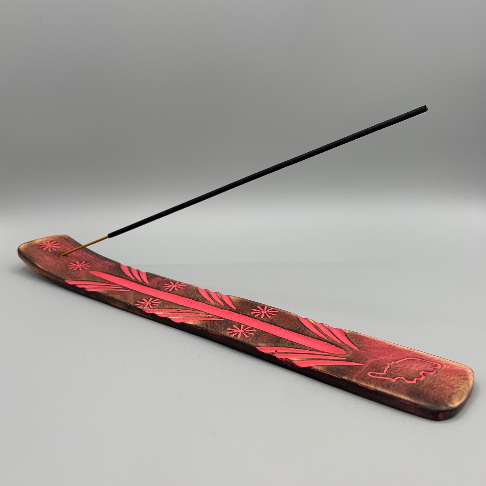 Wooden Incense Burner / Ash Catcher (Painted Assorted)