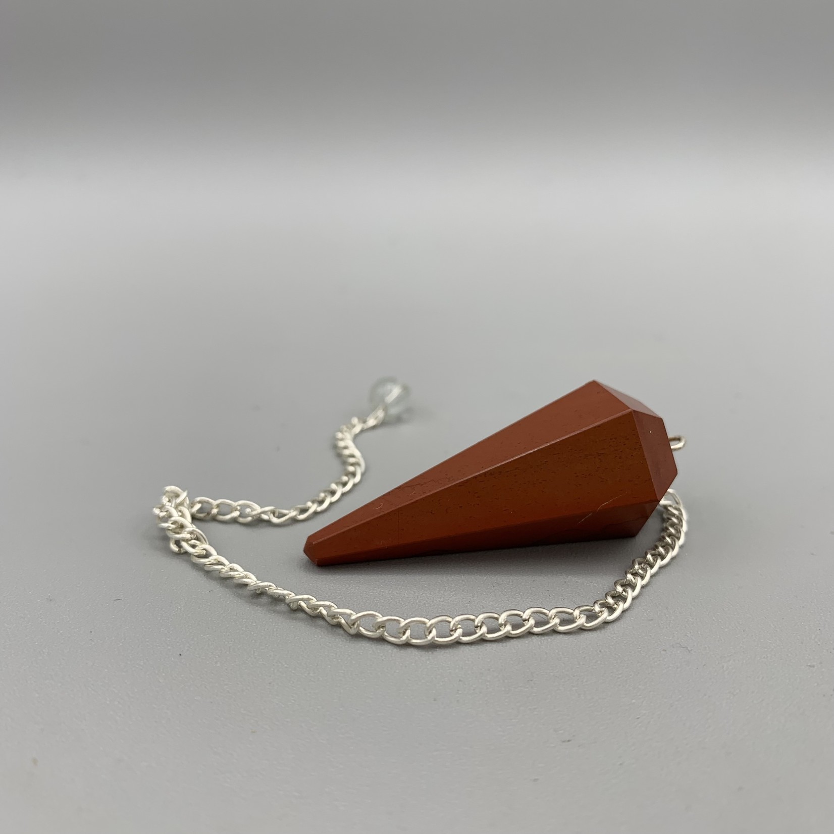 Pendulum: Hexagonal Gem with Silver Chain