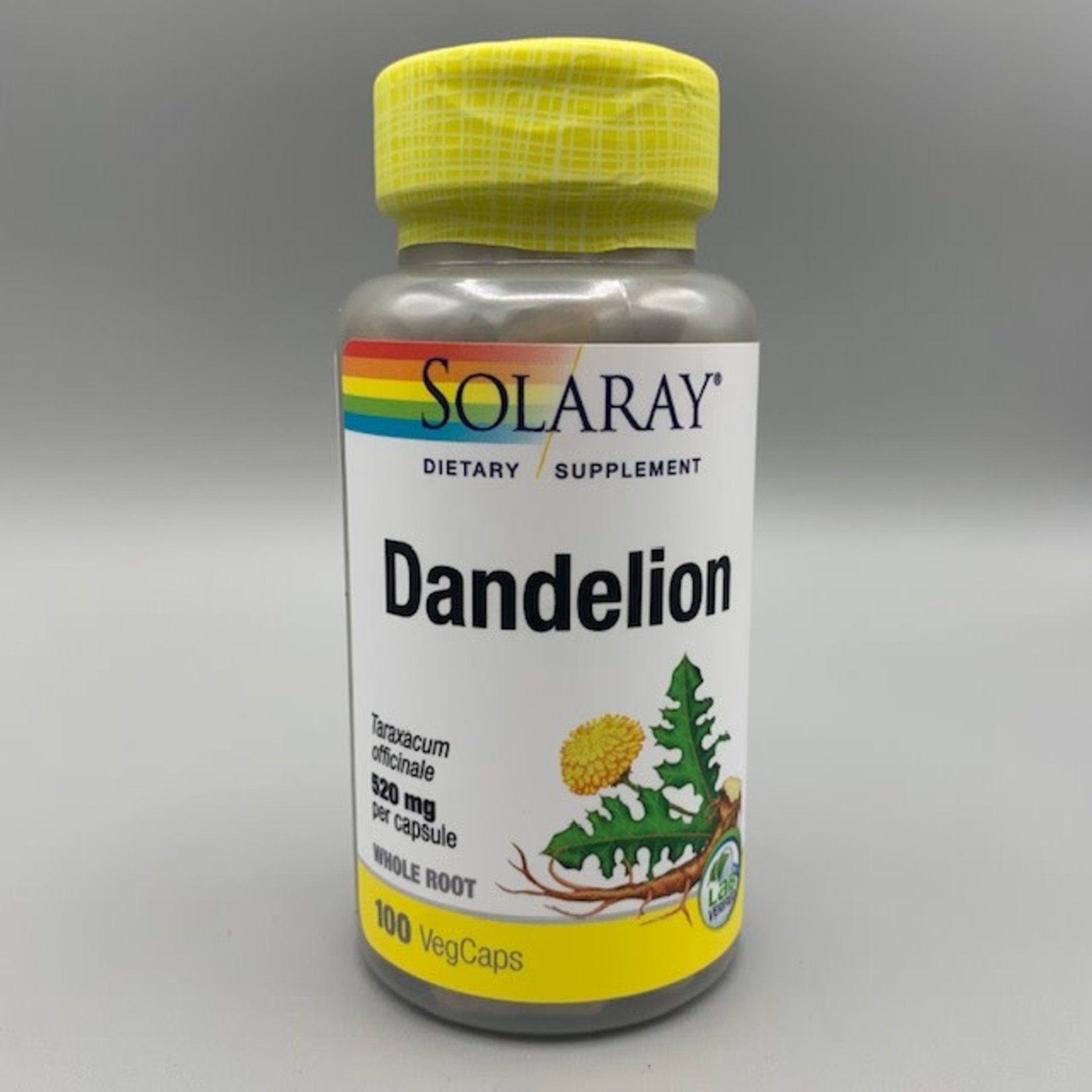 Solaray Solaray Organic Dandelion Root - 520 mg, 100 Veg. Capsules