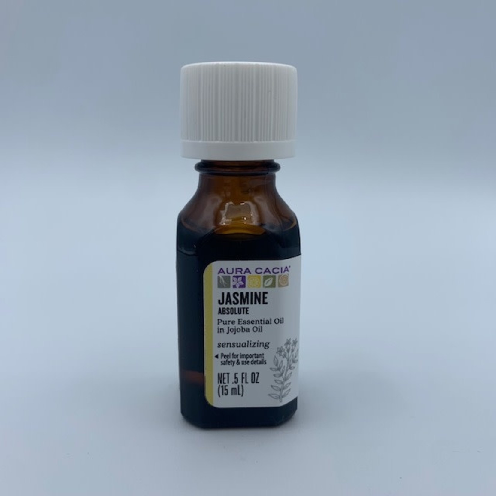 Aura Cacia Essential Oil - Jasmine Absolute in Jojoba Oil, .5 oz