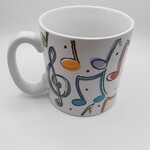 Color Music Notes Mug, 13 Oz