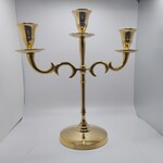 Brass Three Light Candelabra Candle Holder