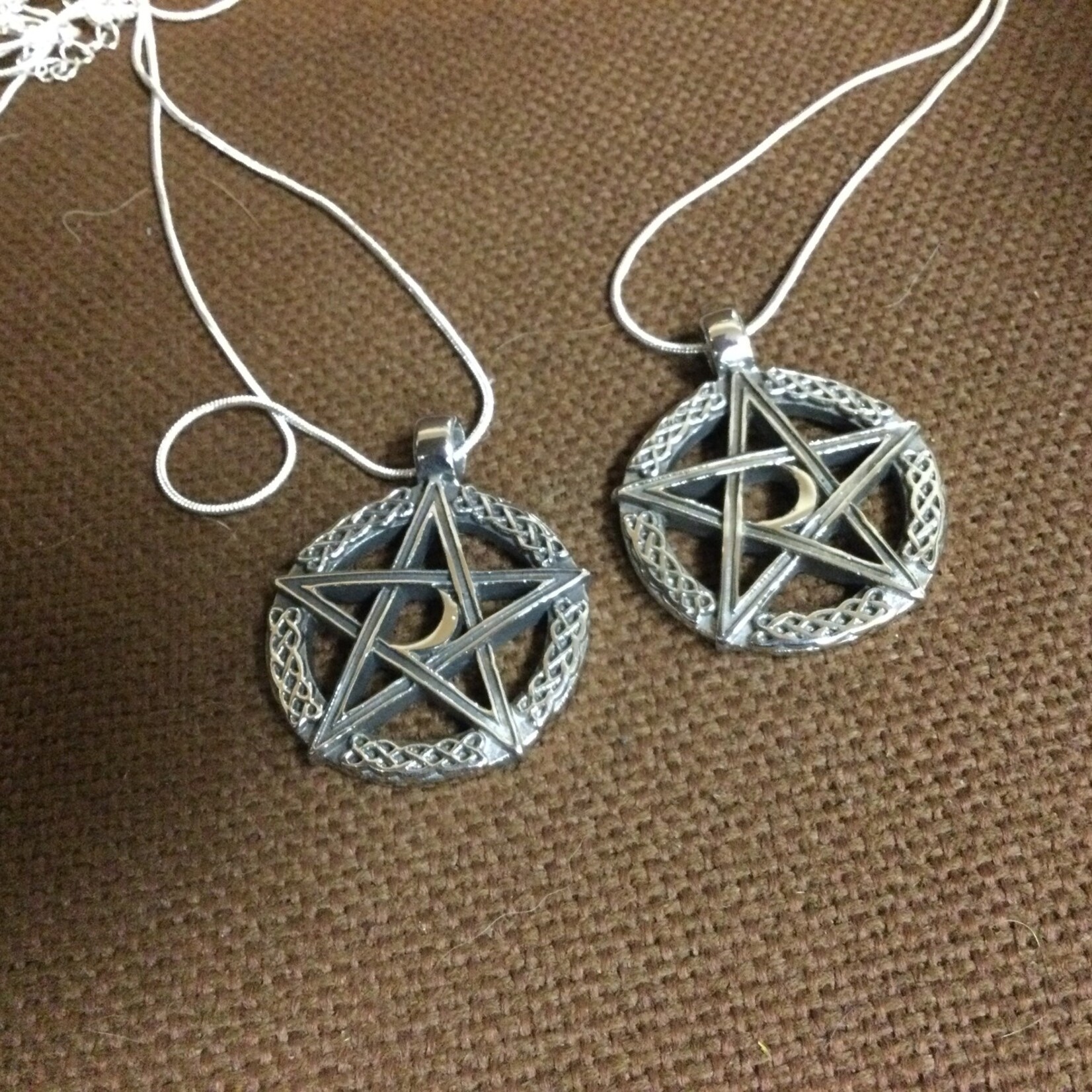 Steel Heavy Pentagram Necklace