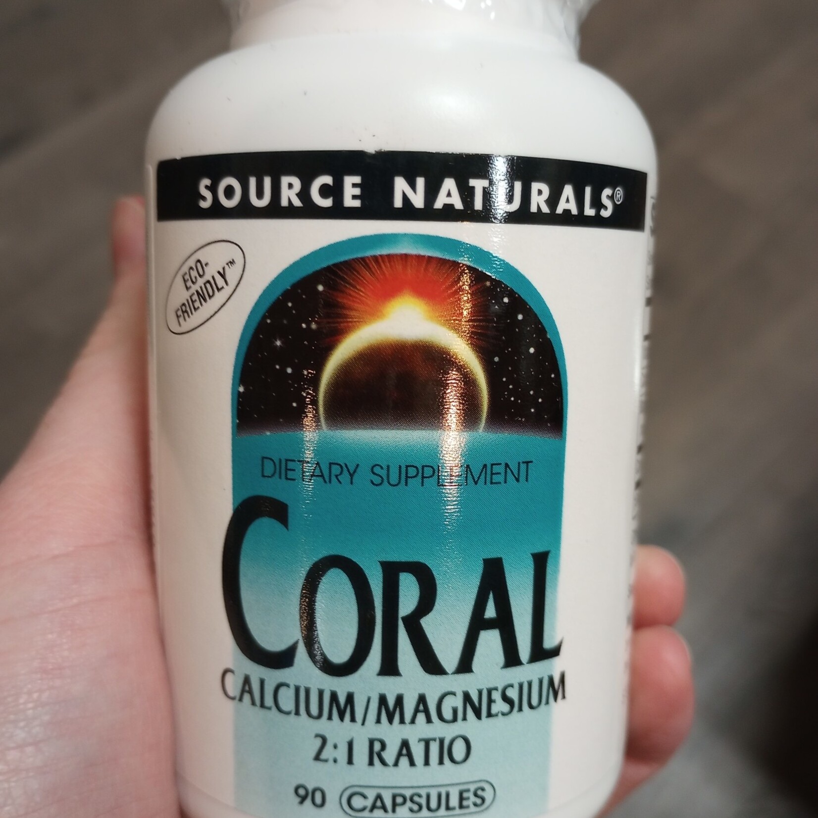 Source Naturals Coral Calcium with Magnesium, 2:1 Ratio, 90 Capsules