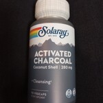 Solaray Activated Charcoal Coconut shell 280 mg - 90 caps