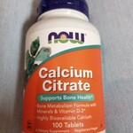 NOW CALCIUM CITRATE, 100 TABS