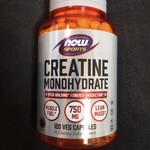 NOW Creatine Monohydrate, 120 Veg Capsules