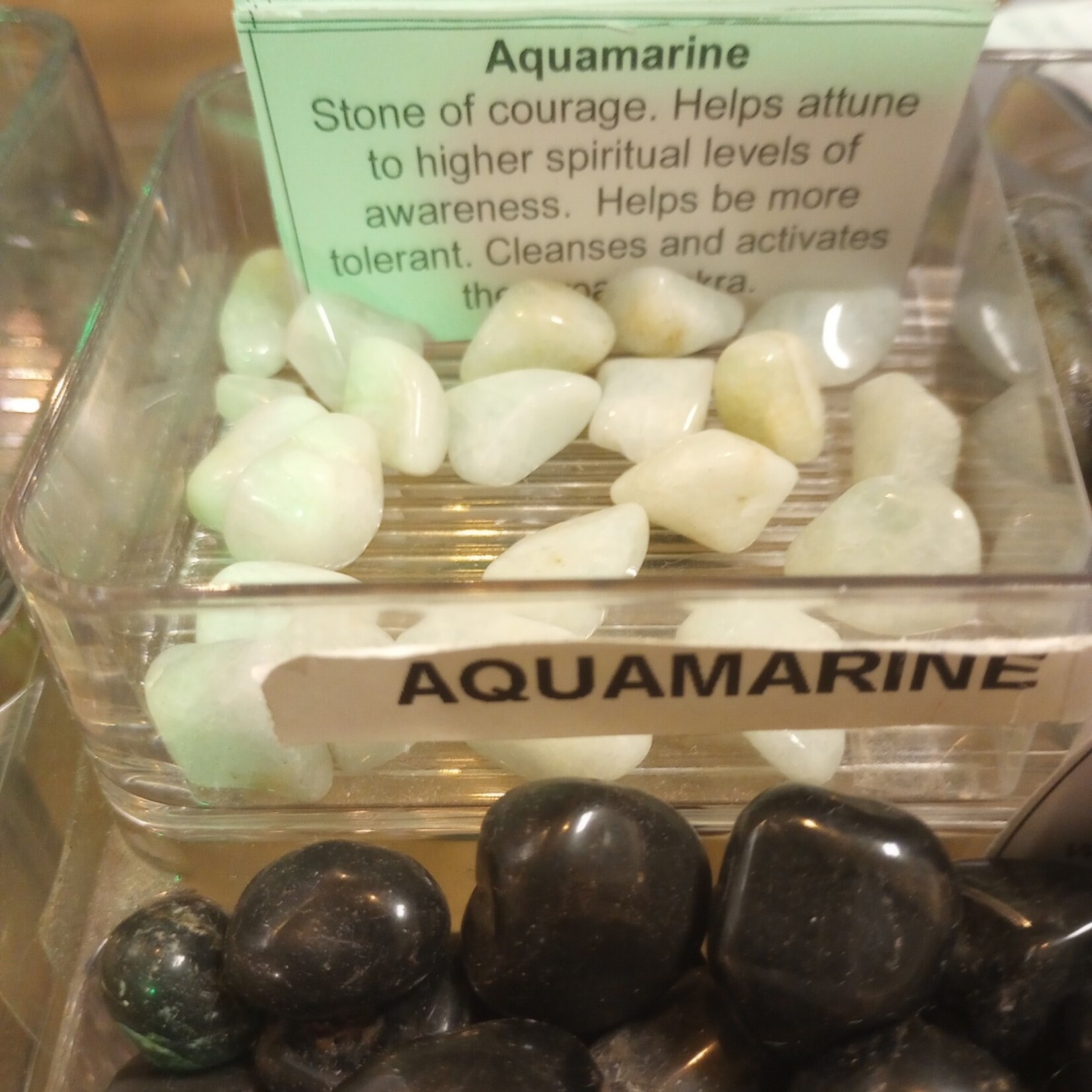 Combo Stones: CarnivalUSA, Gemstone Factory, Etc. Tumble: Aquamarine