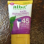 Alba Botanica Kids Sunscreen SPF45