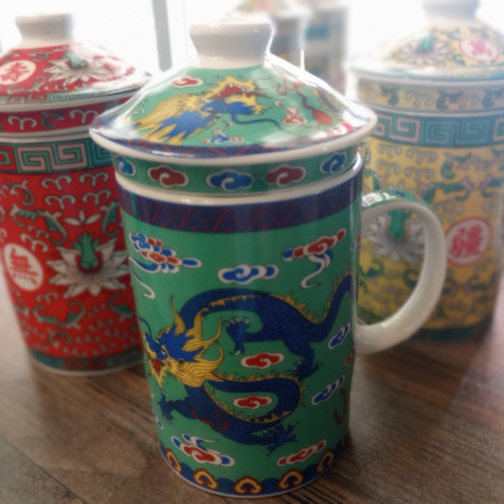 Chinese Ceramic Mug with Ceramic Infuser: