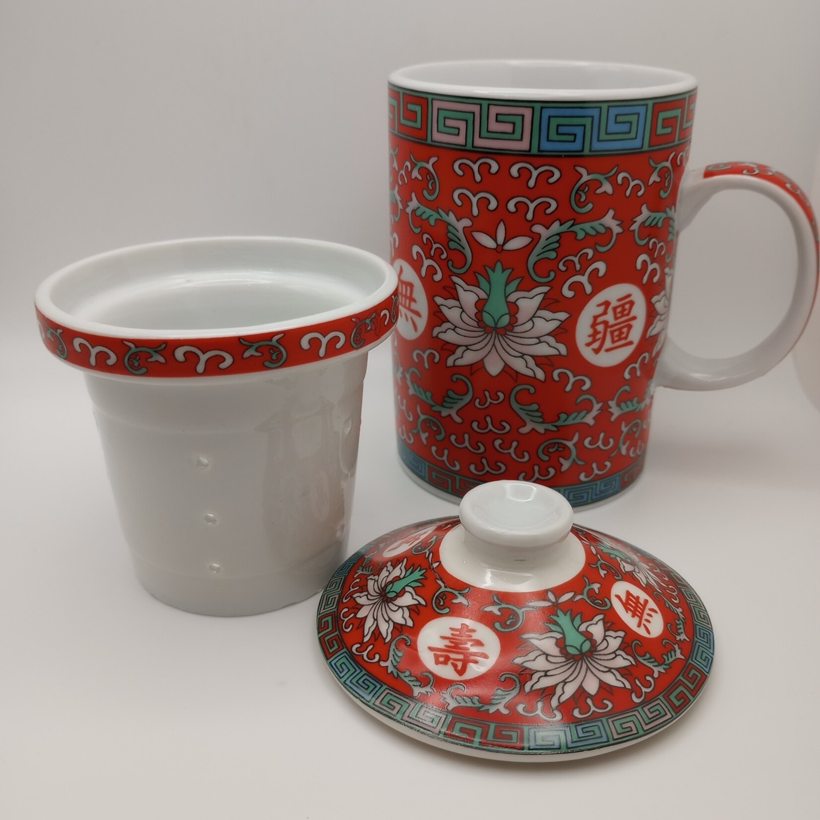 Chinese Ceramic Mug with Ceramic Infuser: