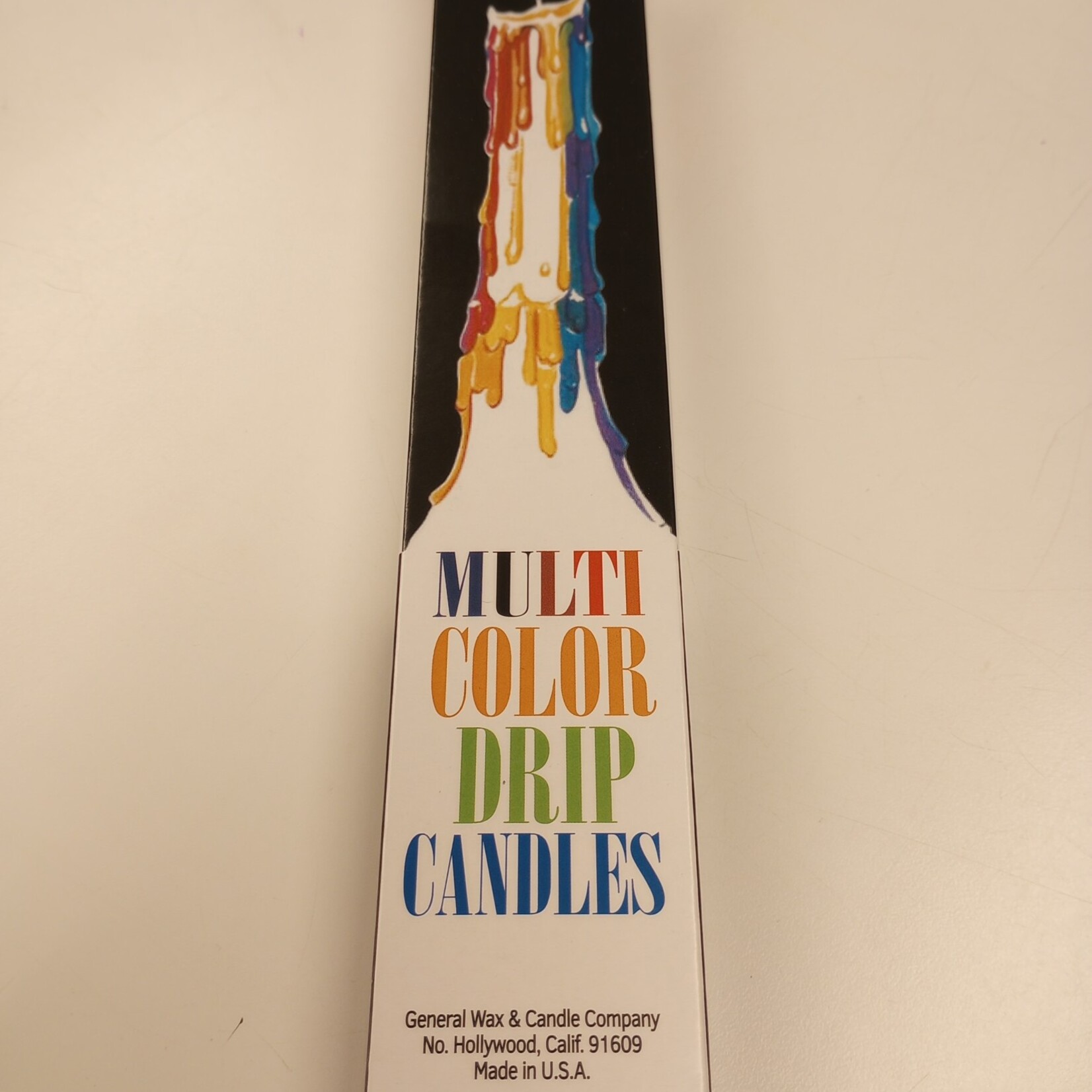 Multi Color Drip Candle