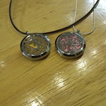 Aroma (Aromatherapy) Disk Steel Necklace, Various Designs