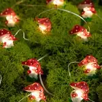 Natural Life Mushroom String Lights - 6.25 ft in length