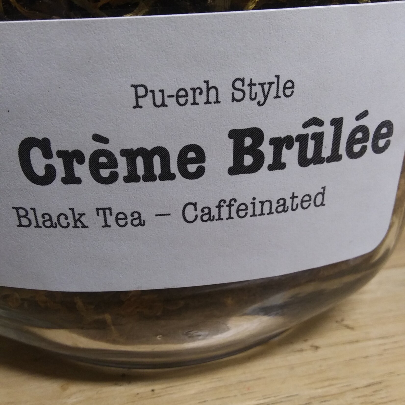 Black Tea: Pu-erh Style Crème Brûlée
