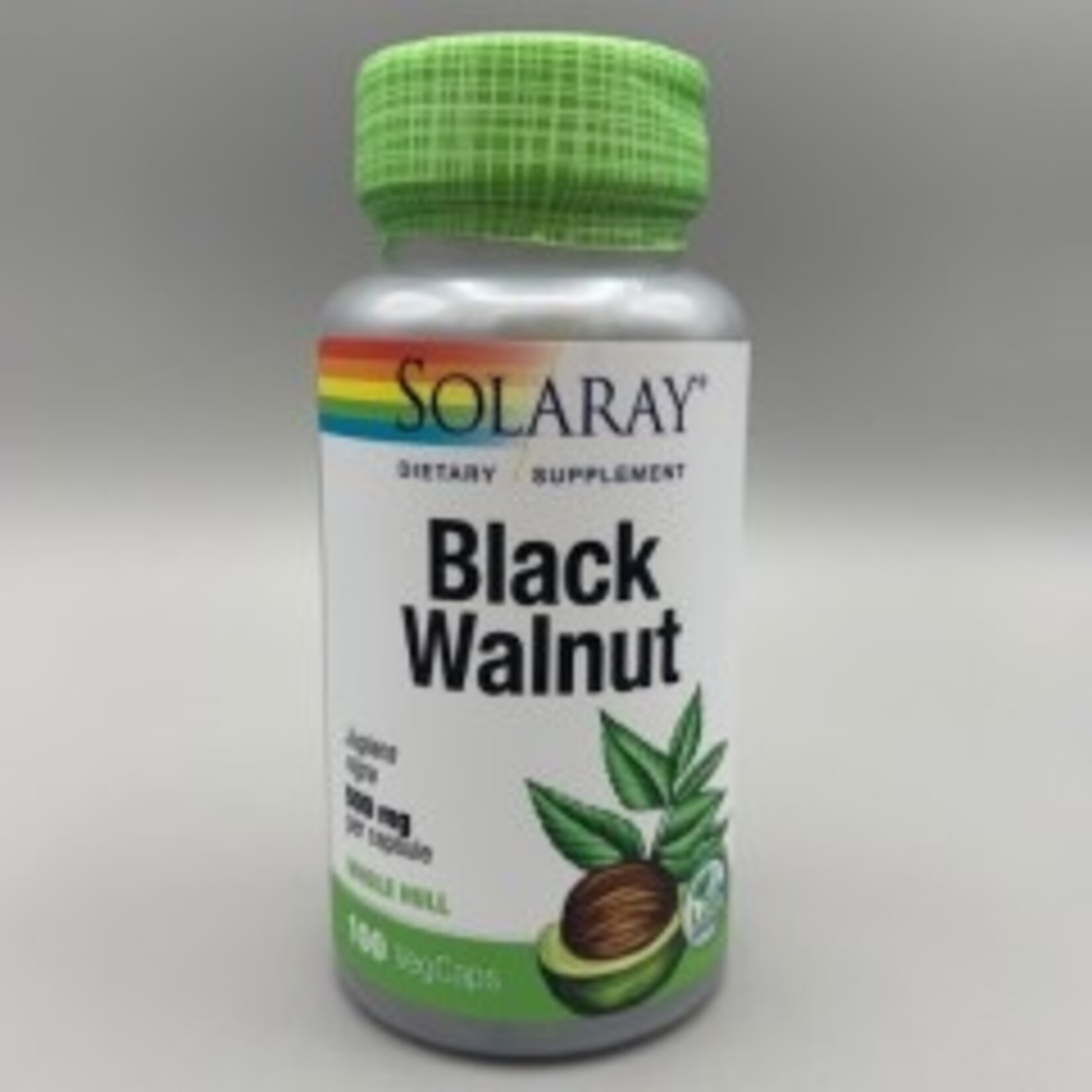 Solaray Black Walnut Hull - 500 mg, 100 Veg. Capsules