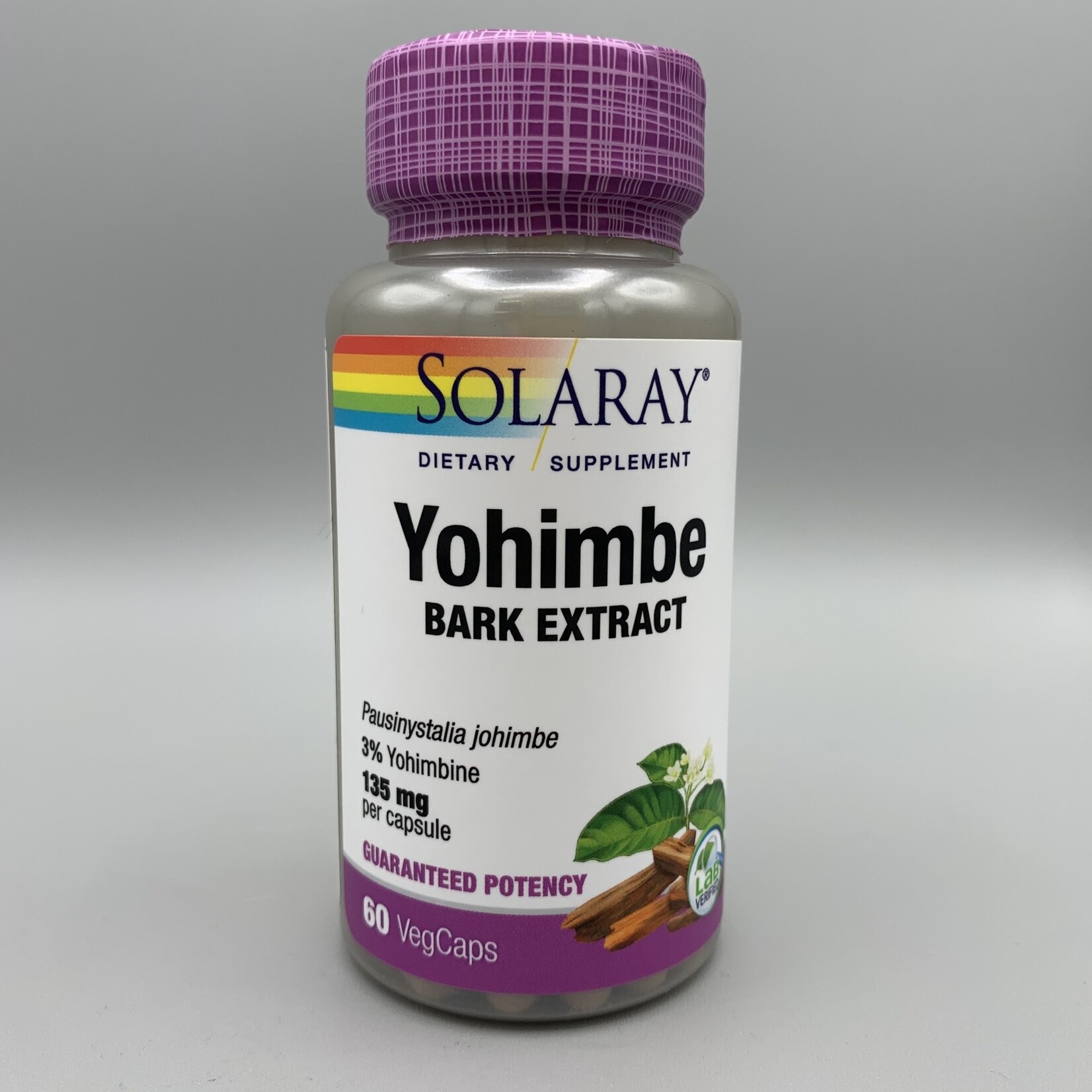 Solaray: Yohimbe Bark Extract (Pausinystalia johimbe) - 135 mg, 60 Veg. Capsules
