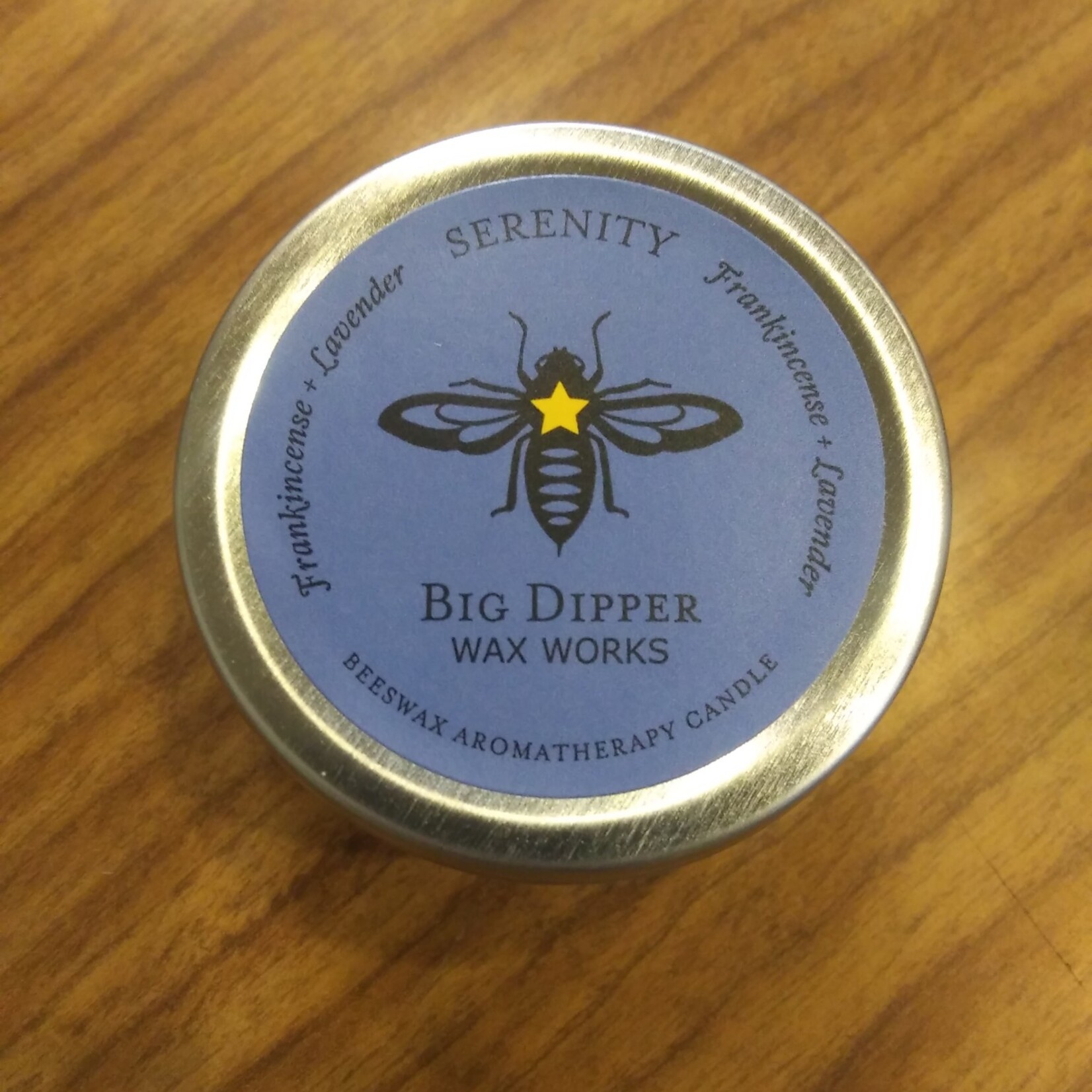 Big Dipper "Serenity" Aromatherapy Candle: 1.7 oz tin