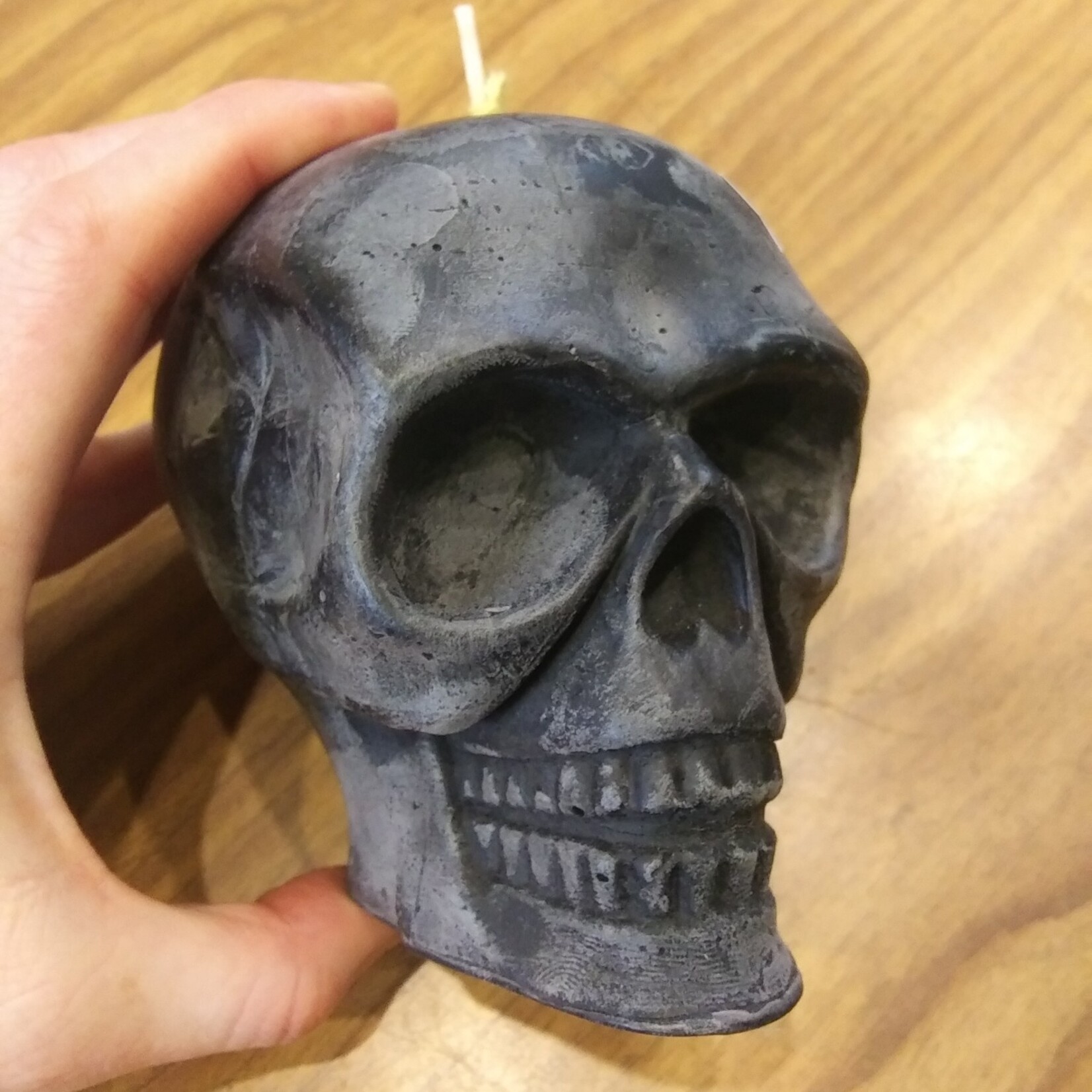 Big Dipper: Candle Sculpted Beeswax- Black Skull