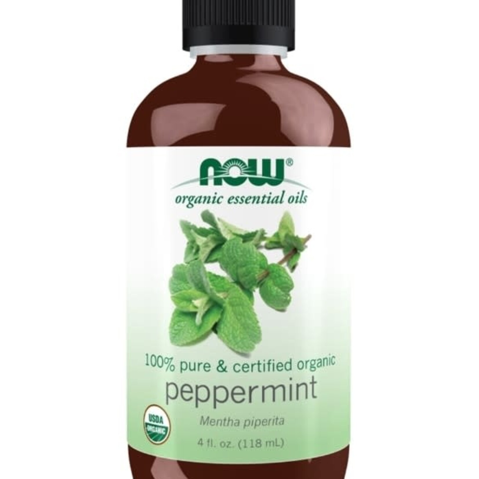 NOW Essential Oil, 4 oz: Peppermint- Organic