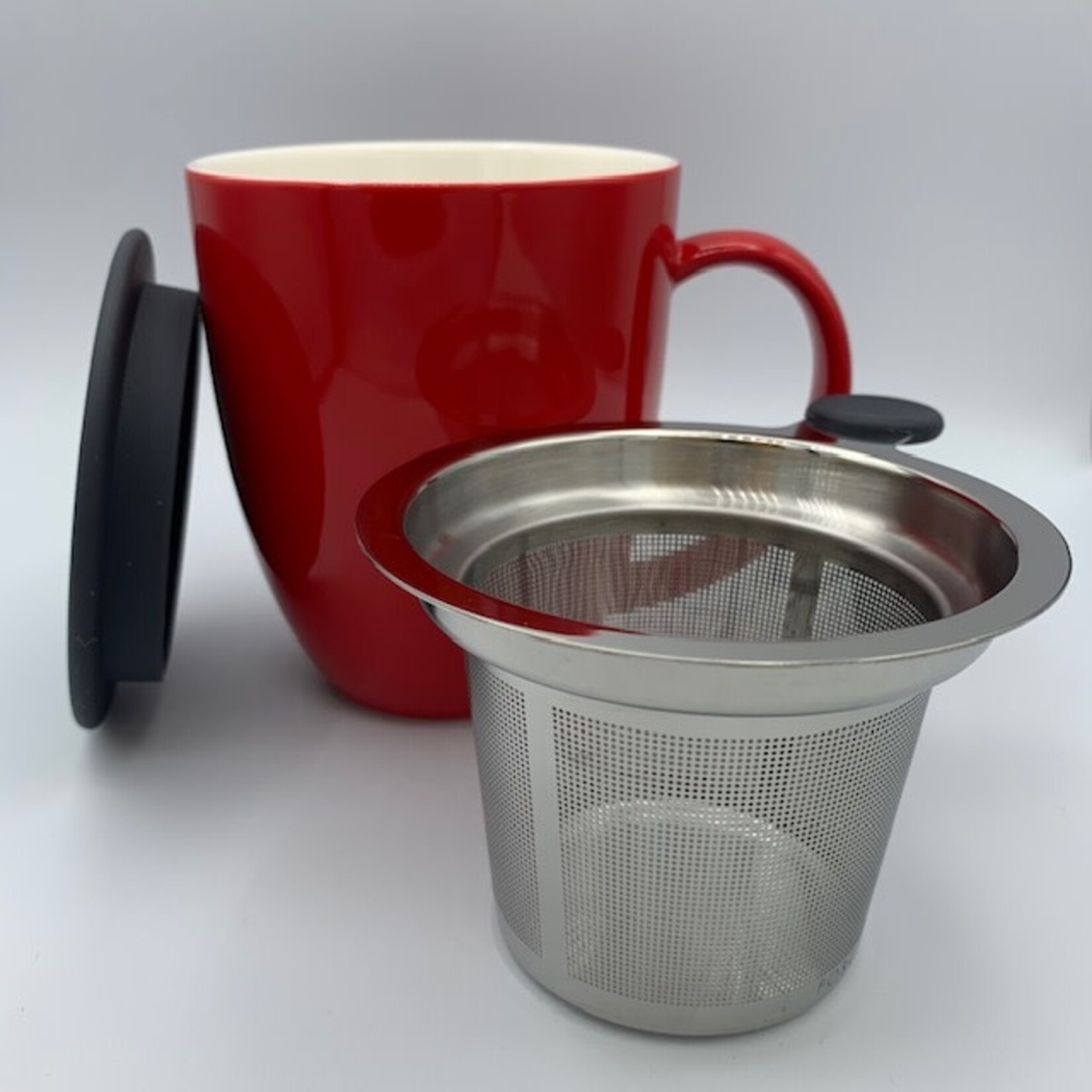 Yellow Uni Brew-in-Mug with Infuser & Lid, 16 oz